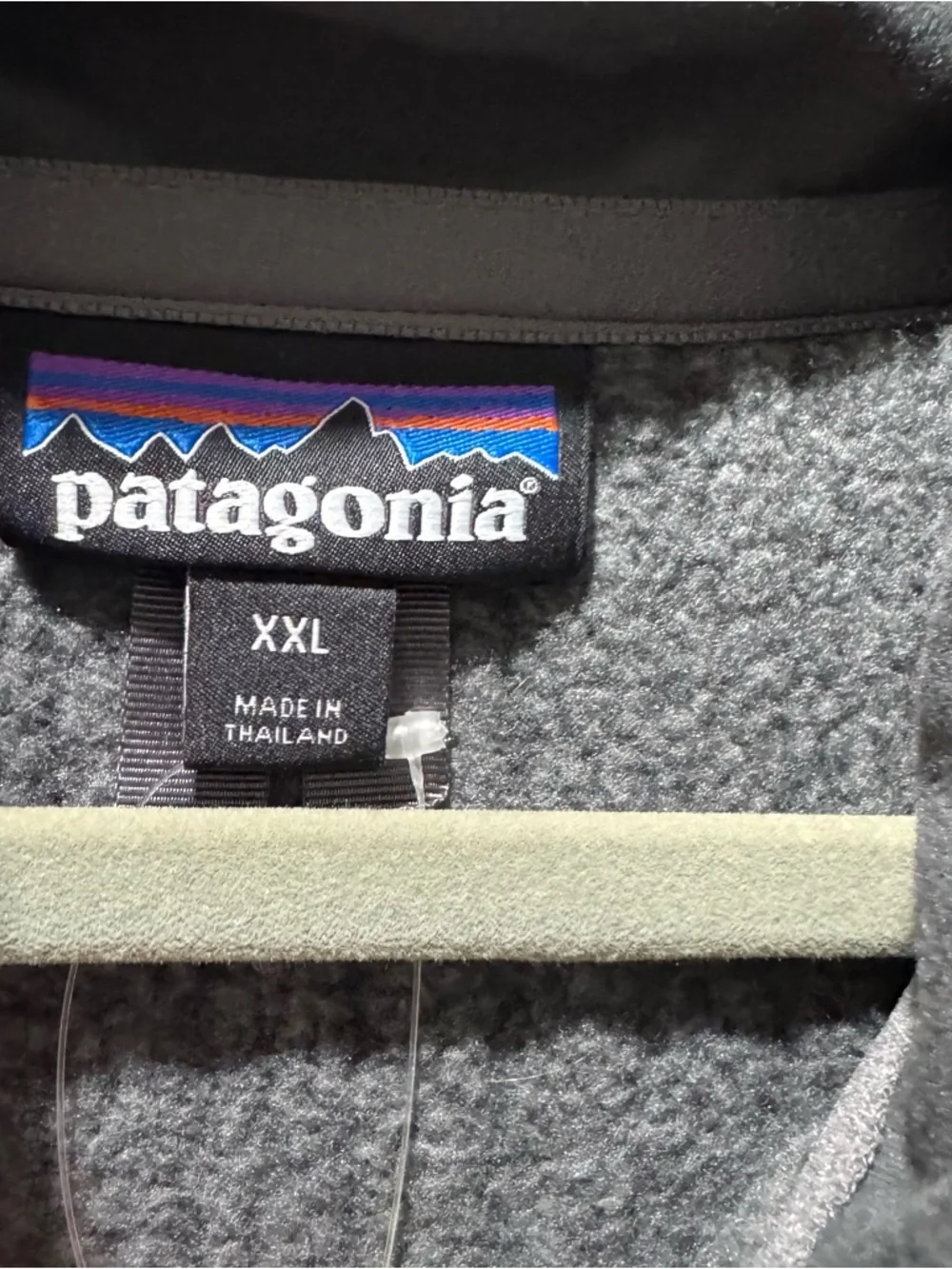 Patagonia Gray Fleece Sweater 1/4-Zip Size XXL. New with tags - Picture 3 of 6